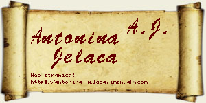 Antonina Jelača vizit kartica